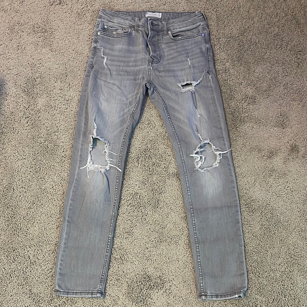 Mens Topman Skinny Jeans, Size 30x30